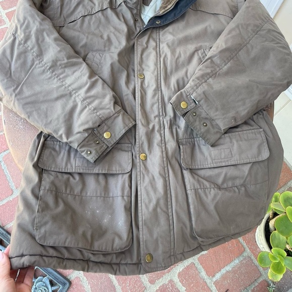 Men’s towncraft vintage heavy duty down utility jacket XL/ Has a few stains - Picture 5 of 7